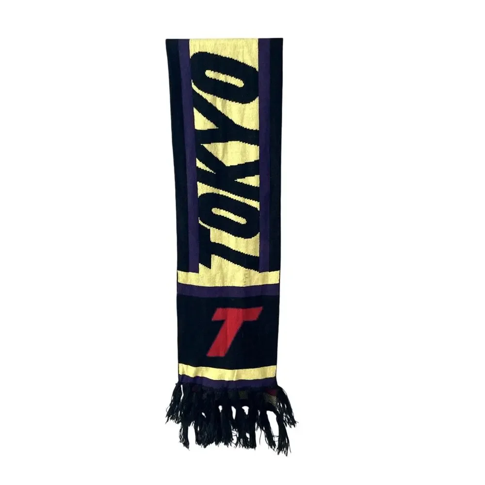 Art Class Tokyo Circuit Fringed Knit Acrylic Scarf #1